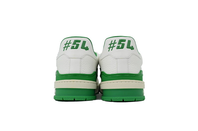yupoo_290340_80f63909.jpg 【EA0ET】54荔纹白绿 LV板鞋 Louis Vuitton Trainer White Green 牛皮皮革低帮系带 时尚板鞋
