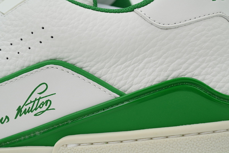 yupoo_290340_ae1cda6a.jpg 【EA0ET】54荔纹白绿 LV板鞋 Louis Vuitton Trainer White Green 牛皮皮革低帮系带 时尚板鞋