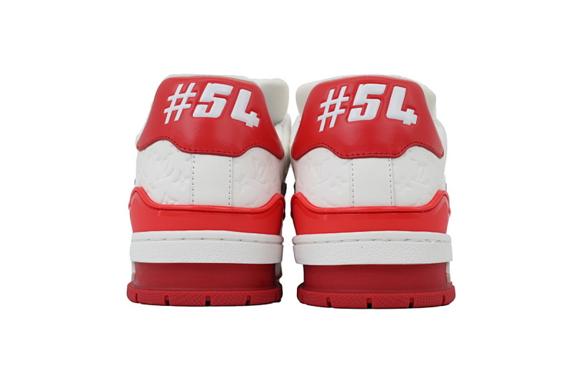 yupoo_290387_465890cf.jpg 【EA0ET】54压花白红 LV板鞋 Louis Vuitton Trainer White Red 系带时尚板鞋