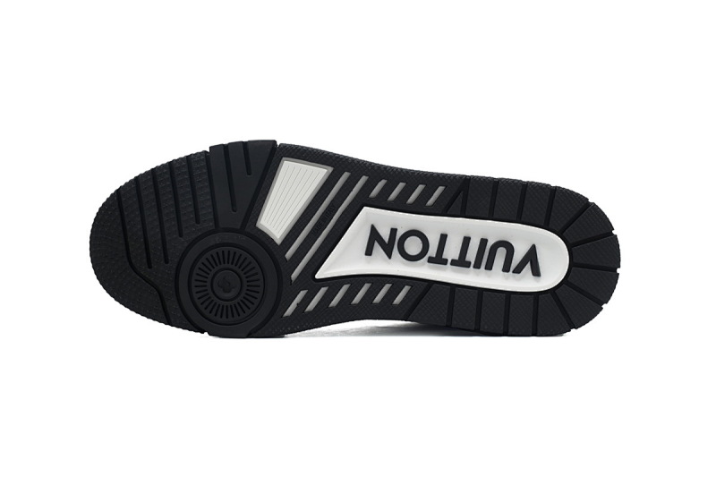yupoo_290431_79435272.jpg 【EA0ET】54压花白黑 LV板鞋 Louis Vuitton Trainer Black White 系带时尚板鞋