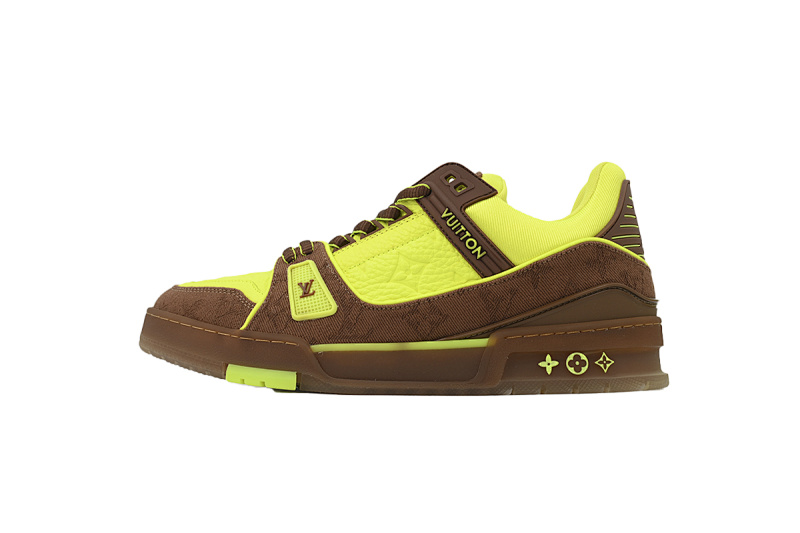 yupoo_290453_1eb88892.jpg 【EA0ET】压花黄褐色 LV板鞋 Louis Vuitton Trainer Yellow Brown小牛皮 时尚板鞋