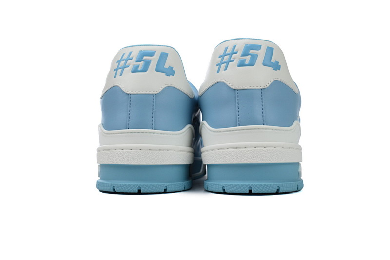 yupoo_290475_6f09bd03.jpg 【EA0ET】54天空蓝 LV板鞋 Louis Vuitton Trainer Blue 系带 时尚板鞋