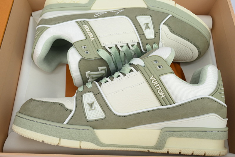 【EA0ET】磨砂绿  LV板鞋 Louis Vuitton Frosted Green时尚板鞋