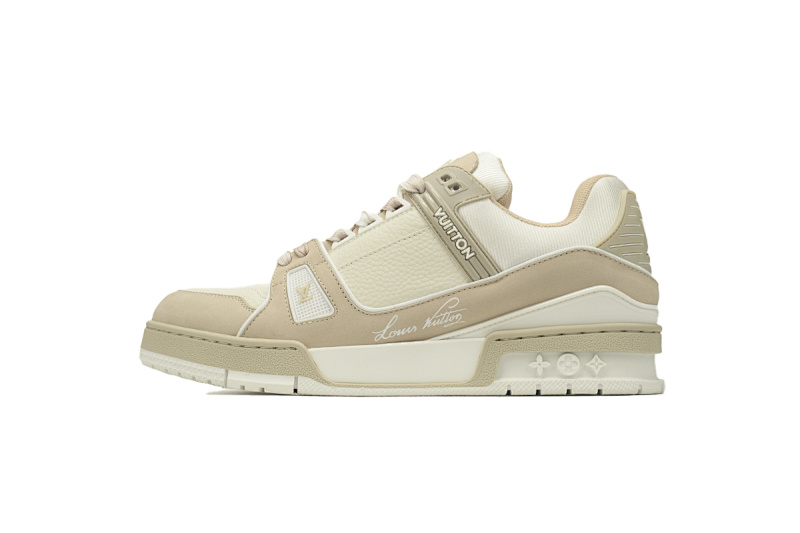 yupoo_290628_97f193e8.jpg 【EA0ET】奶油咖色 LV板鞋 Louis Vuitton Trainer Khaki 时尚板鞋
