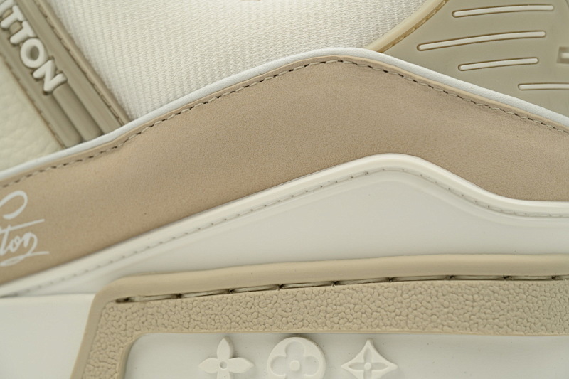 【EA0ET】奶油咖色 LV板鞋 Louis Vuitton Trainer Khaki 时尚板鞋