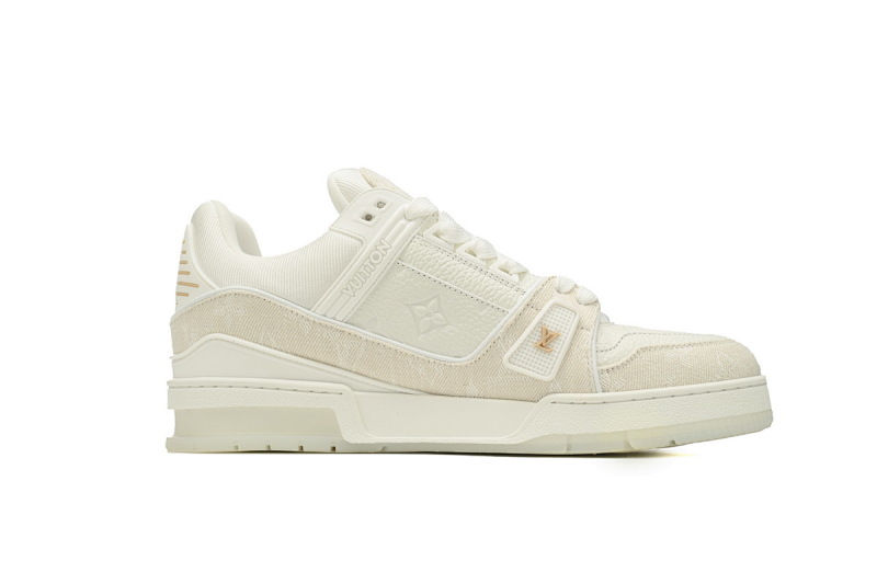 yupoo_290664_f05ae675.jpg 【EA0ET】杏色牛仔压花 LV板鞋 Louis Vuitton Trainer Apricot 时尚板鞋
