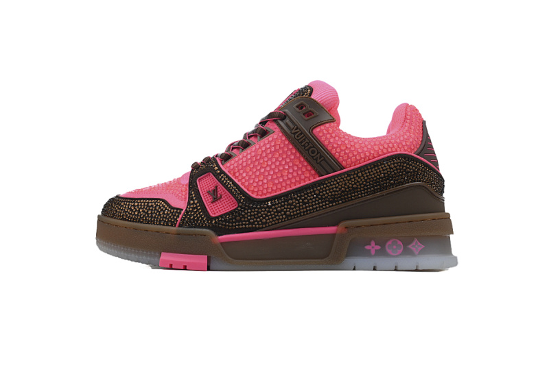 yupoo_290908_77e9abc8.jpg 【EA0ET】粉棕钻 路易威登 LV钻面休闲板鞋 LOUIS VUITTON Trainer