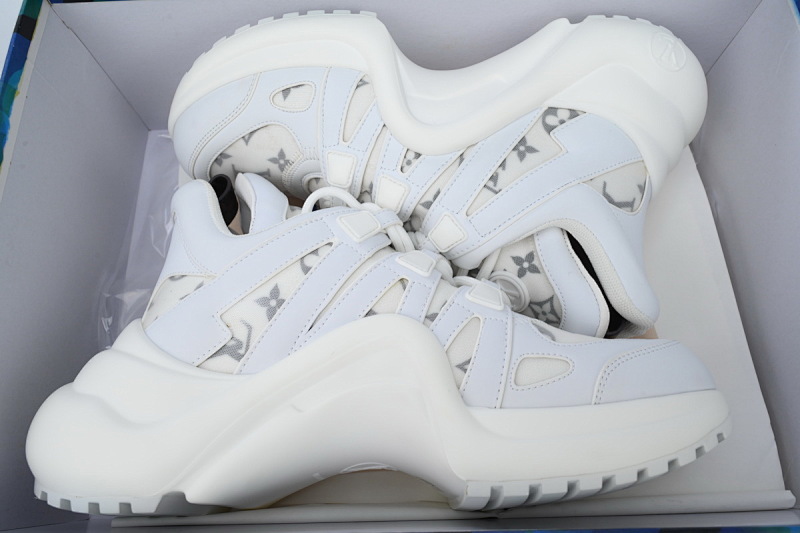 【DA7ET】19白条灰印 LV路易威登 拱桥款老爹鞋 Louis Vuitton Archlight Sneakers