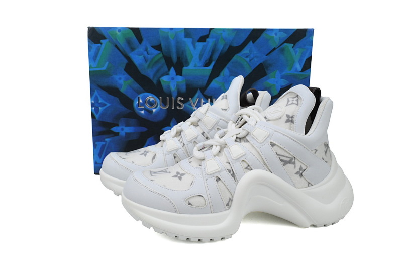 【DA7ET】19白条灰印 LV路易威登 拱桥款老爹鞋 Louis Vuitton Archlight Sneakers