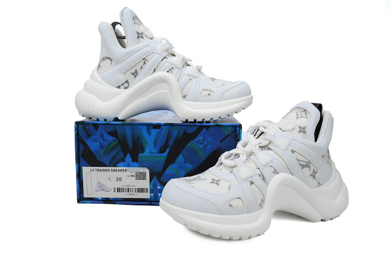 【DA7ET】19白条灰印 LV路易威登 拱桥款老爹鞋 Louis Vuitton Archlight Sneakers