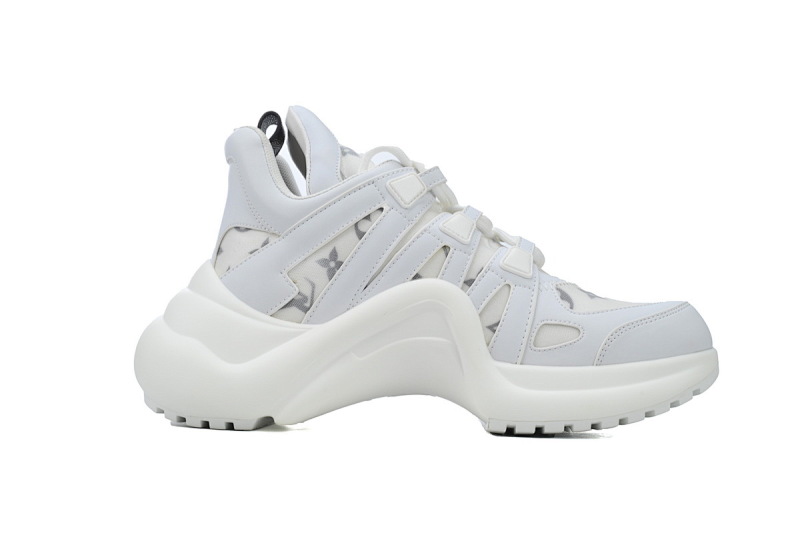 【DA7ET】19白条灰印 LV路易威登 拱桥款老爹鞋 Louis Vuitton Archlight Sneakers