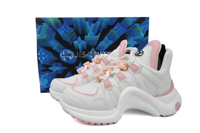 【DA7ET】18粉扣白面 LV路易威登 拱桥款老爹鞋 Louis Vuitton Archlight Sneakers