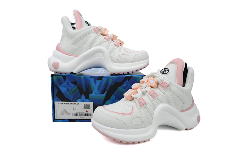 【DA7ET】18粉扣白面 LV路易威登 拱桥款老爹鞋 Louis Vuitton Archlight Sneakers