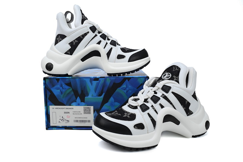 【DA7ET】17黑牛仔白 LV路易威登 拱桥款老爹鞋 Louis Vuitton Archlight Sneakers