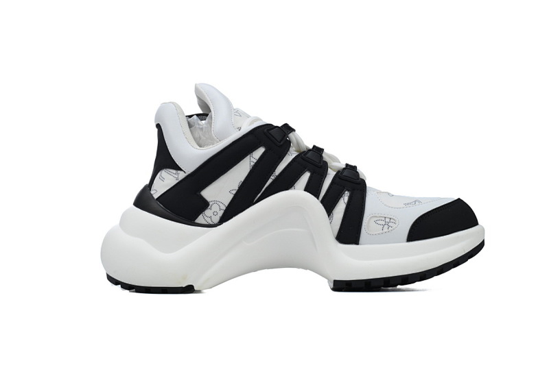 【DA7ET】16花纹黑白 LV路易威登 拱桥款老爹鞋 Louis Vuitton Archlight Sneakers