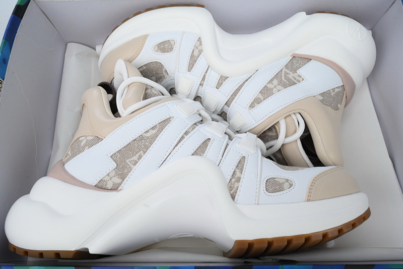 【DA7ET】14白沙黄 LV路易威登 拱桥款老爹鞋 Louis Vuitton Archlight Sneakers