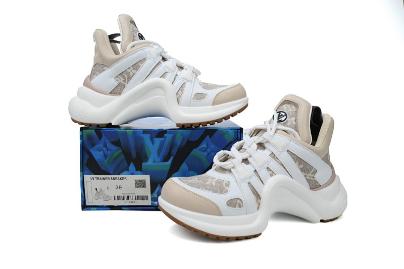 【DA7ET】14白沙黄 LV路易威登 拱桥款老爹鞋 Louis Vuitton Archlight Sneakers