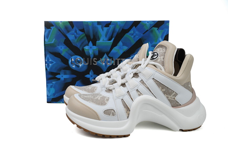 【DA7ET】14白沙黄 LV路易威登 拱桥款老爹鞋 Louis Vuitton Archlight Sneakers