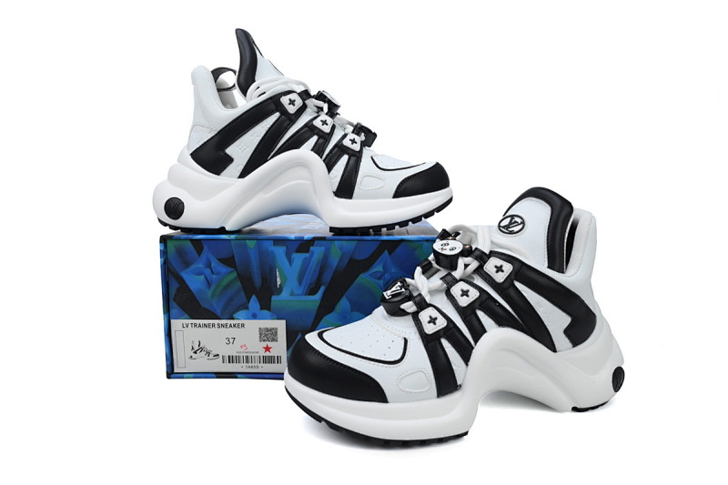 【DA7ET】13白黑条 LV路易威登 拱桥款老爹鞋 Louis Vuitton Archlight Sneakers