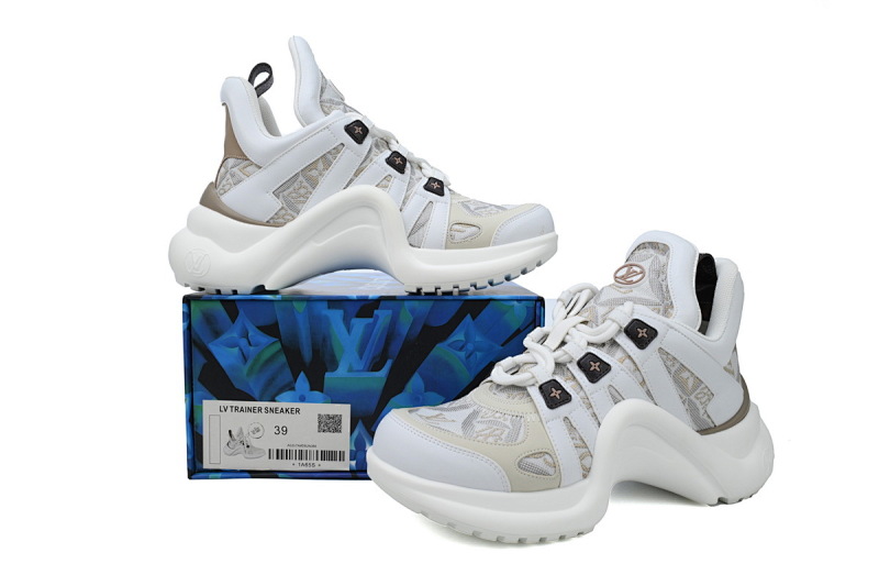 【DA7ET】12白卡其布 LV路易威登 拱桥款老爹鞋 Louis Vuitton Archlight Sneakers