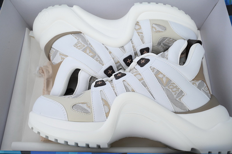 【DA7ET】12白卡其布 LV路易威登 拱桥款老爹鞋 Louis Vuitton Archlight Sneakers