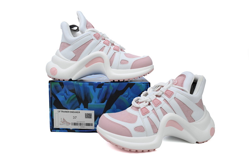 【DA7ET】09樱花粉白 LV路易威登 拱桥款老爹鞋 Louis Vuitton Archlight Sneakers