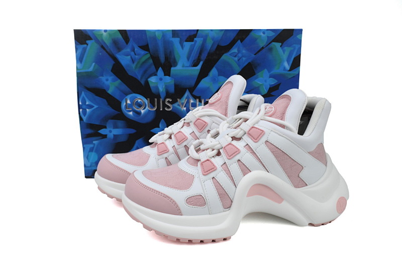 【DA7ET】09樱花粉白 LV路易威登 拱桥款老爹鞋 Louis Vuitton Archlight Sneakers