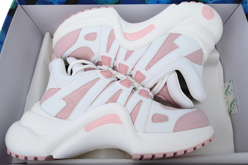 【DA7ET】09樱花粉白 LV路易威登 拱桥款老爹鞋 Louis Vuitton Archlight Sneakers