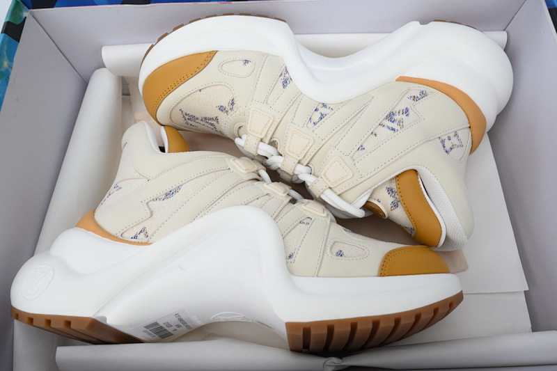 【DA7ET】06白棕 LV路易威登 拱桥款老爹鞋 Louis Vuitton Archlight Sneakers