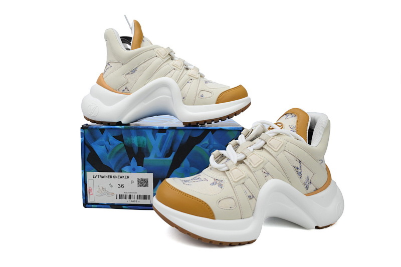 【DA7ET】06白棕 LV路易威登 拱桥款老爹鞋 Louis Vuitton Archlight Sneakers
