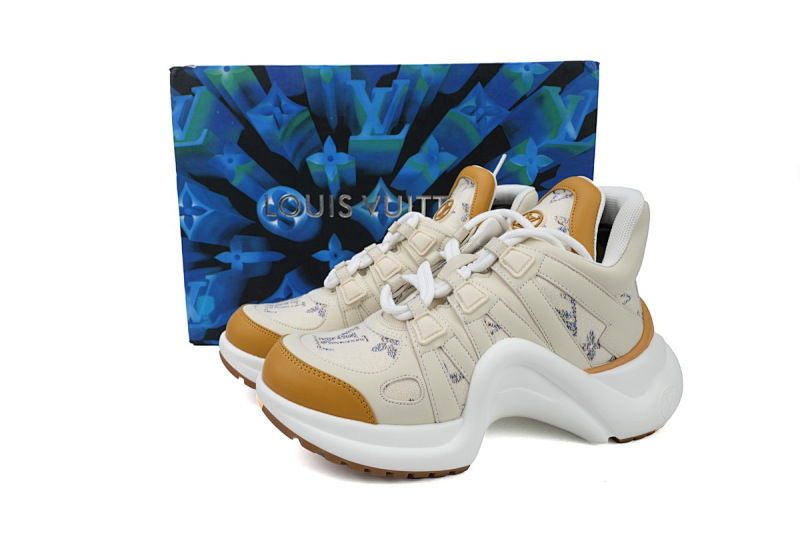 【DA7ET】06白棕 LV路易威登 拱桥款老爹鞋 Louis Vuitton Archlight Sneakers