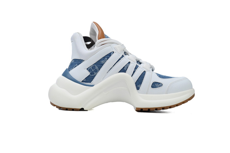 【DA7ET】05白蓝牛仔 LV路易威登 拱桥款老爹鞋 Louis Vuitton Archlight Sneakers