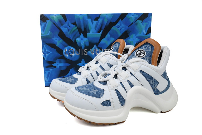 【DA7ET】05白蓝牛仔 LV路易威登 拱桥款老爹鞋 Louis Vuitton Archlight Sneakers