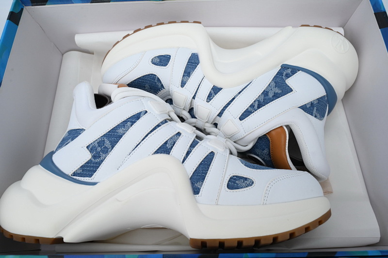 【DA7ET】05白蓝牛仔 LV路易威登 拱桥款老爹鞋 Louis Vuitton Archlight Sneakers