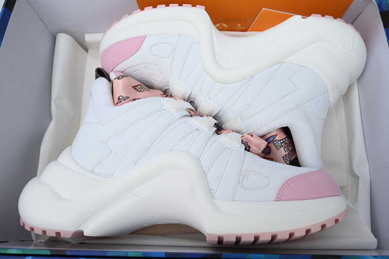 【DA7ET】03白粉 LV路易威登 拱桥款老爹鞋 Louis Vuitton Archlight Sneakers