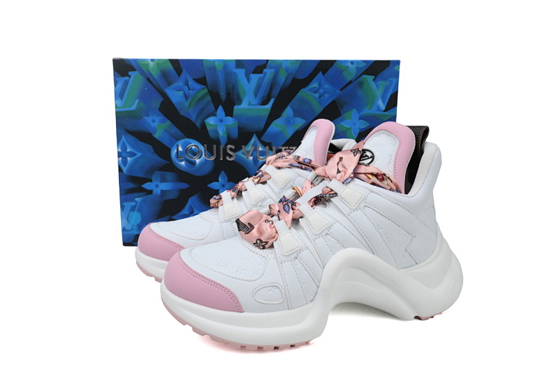 【DA7ET】03白粉 LV路易威登 拱桥款老爹鞋 Louis Vuitton Archlight Sneakers