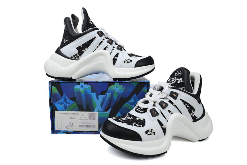 【DA7ET】02白黑布 LV路易威登 拱桥款老爹鞋 Louis Vuitton Archlight Sneakers