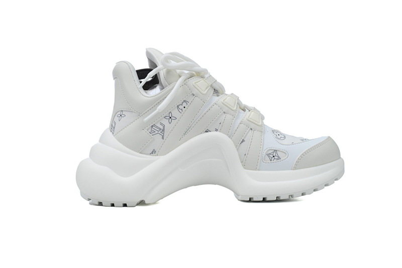 【DA7ET】01印花全白 LV路易威登 拱桥款老爹鞋 Louis Vuitton Archlight Sneakers