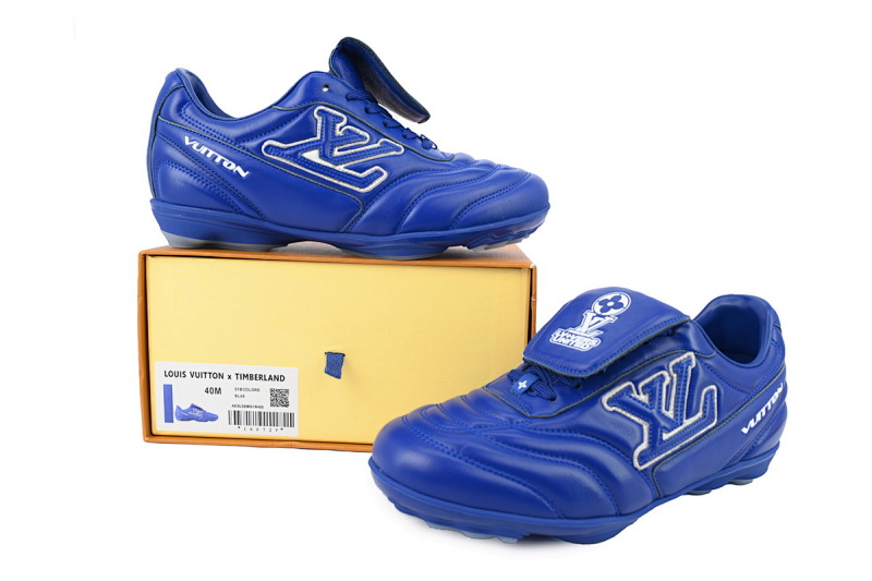 【DA5AP】蓝色 路易威登 足球鞋 Louis Vuitton Soccer Blue