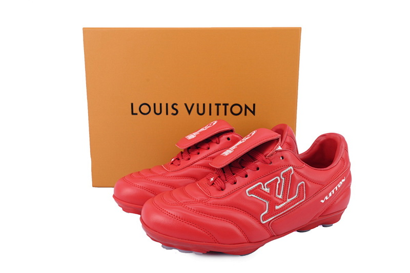 【DA5AP】红色 路易威登 足球鞋 Louis Vuitton Soccer Red