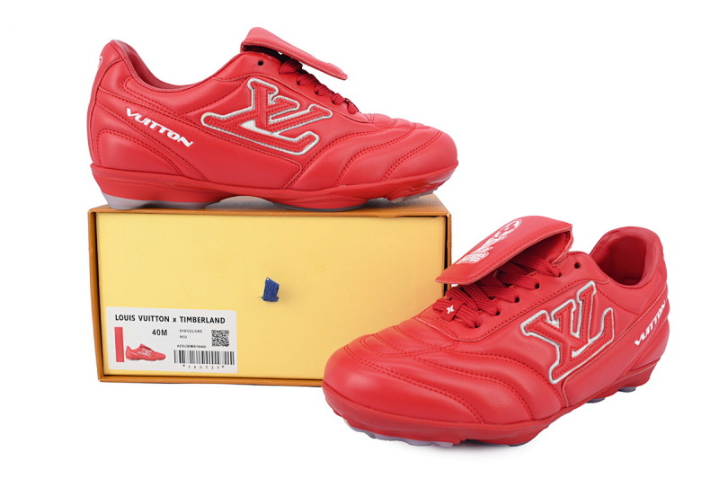 【DA5AP】红色 路易威登 足球鞋 Louis Vuitton Soccer Red