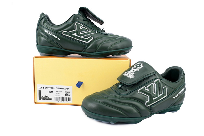 【DA5AP】绿色 路易威登 足球鞋 Louis Vuitton Soccer Green