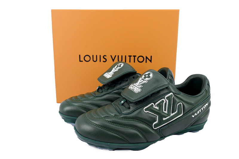 【DA5AP】绿色 路易威登 足球鞋 Louis Vuitton Soccer Green