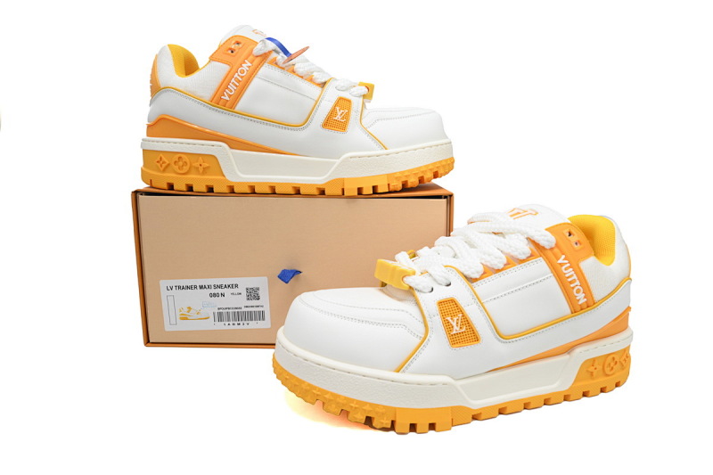 yupoo_291569_55650cb7.jpg 【EA0ET】胖丁新白黄 路易威登小胖丁休闲板鞋 Louis Vuitton White Yellow