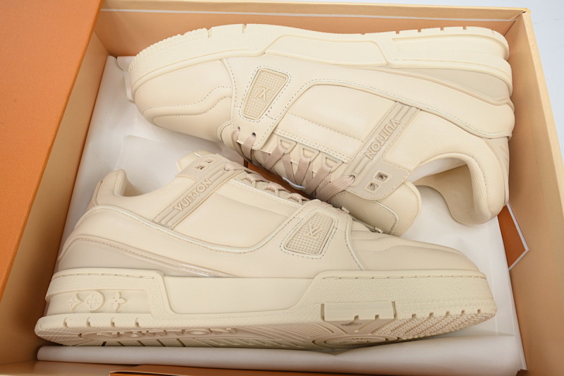 【EA0ET】胖丁小面包卡其色 路易威登小胖丁休闲板鞋 Louis Vuitton Khaki