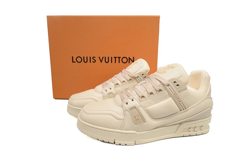 【EA0ET】胖丁小面包卡其色 路易威登小胖丁休闲板鞋 Louis Vuitton Khaki