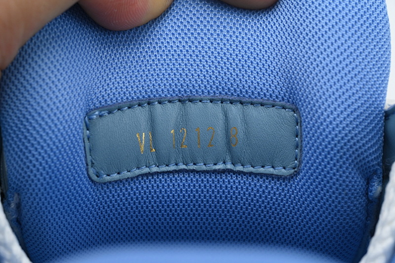 【EA0ET】胖丁新白蓝 路易威登小胖丁休闲板鞋 Louis Vuitton White Blue