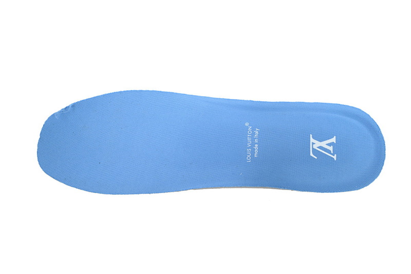 【EA0ET】胖丁新白蓝 路易威登小胖丁休闲板鞋 Louis Vuitton White Blue