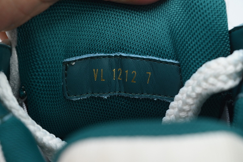 【EA0ET】胖丁新白绿 路易威登小胖丁休闲板鞋  Louis Vuitton White Green