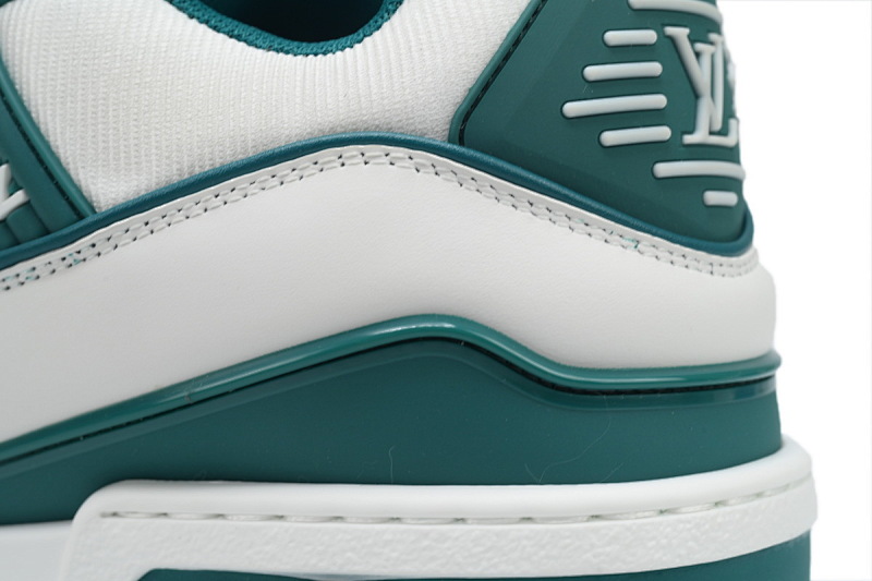 【EA0ET】胖丁新白绿 路易威登小胖丁休闲板鞋  Louis Vuitton White Green